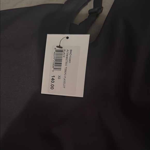 Sleek Black One-Shoulder One Piece Bodysuit - Picture 4 of 4